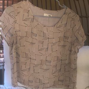 Short sleeve sheer lightweight shirt